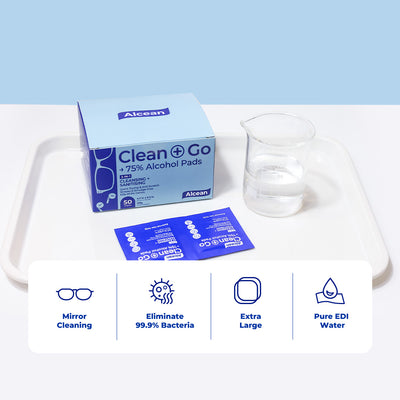 Alcean 75% Alcohol Pads - Individual Pad 50 Wipes (1 Box / 4 Boxes)