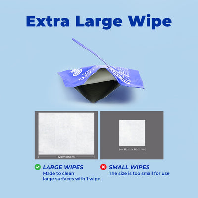 Alcean 75% Alcohol Pads - Individual Pad 50 Wipes (1 Box / 4 Boxes)
