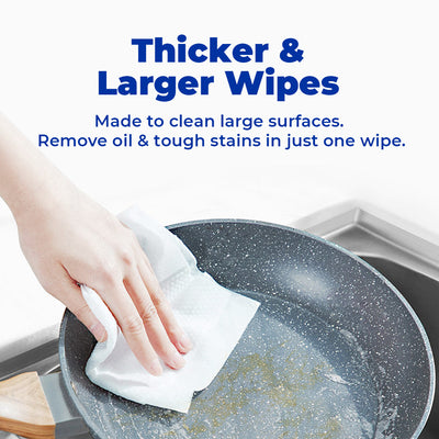 Alcean Thicker & Larger Kitchen Wipes (40 Wipes x 1 pack)