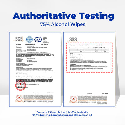 Alcean 75% Alcohol Pads - Individual Pad 50 Wipes (1 Box / 4 Boxes)