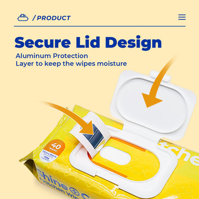 [Carton] Alcean Thicker & Larger Kitchen Wipes (40 Wipes x 12 Packs)