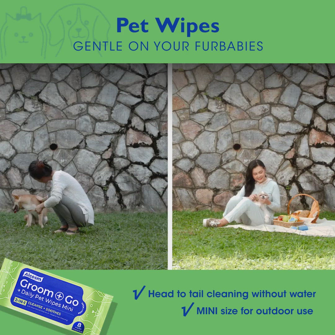 Alcosm™ Pet Wipes - 8 Wipes ( 8s' x 8 Packs ) [Expiry: 5 Oct 2024]