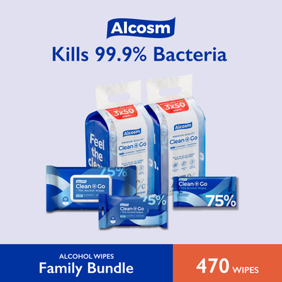 [Family Bundle] 75% Classic Alcohol Wipes