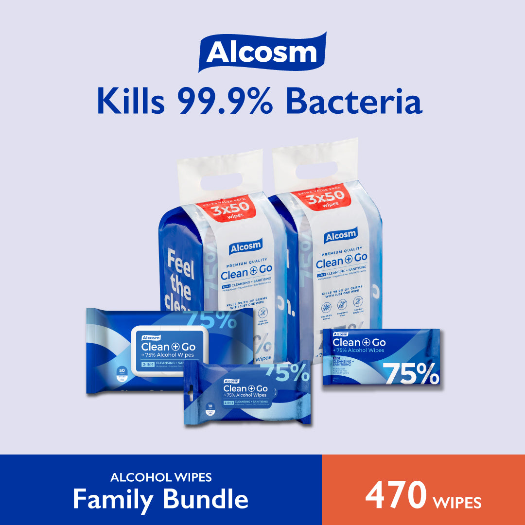 [Family Bundle] 75% Classic Alcohol Wipes
