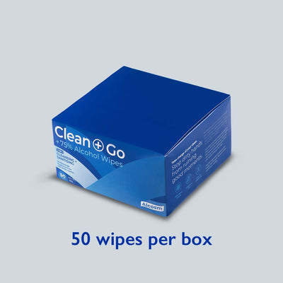 Alcosm™ 75% Classic Alcohol Wipes - Individual Sheet ( 50s' x 1 Boxes ) [Expiry: 1 Sept 2024]