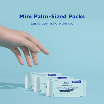 [Carton] Alcean Flushable Toilet Tissue Wipes (8 Wipes x 192 Packs)